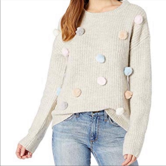 Romeo & Juliet Couture Sweaters - ROMEO + JULIET COUTURE POM SWEATER